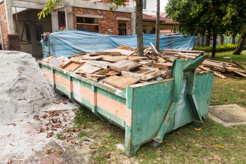 Fulham residential area with a skip