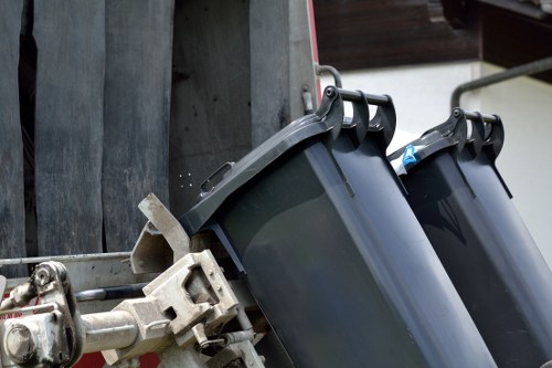 Different types of construction waste materials