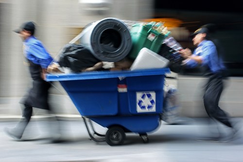 Recycling process of demolition materials in Fulham