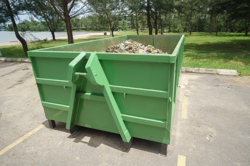 Variety of garden waste ready for recycling