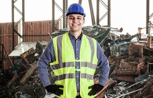 Recycling process for skips in Fulham